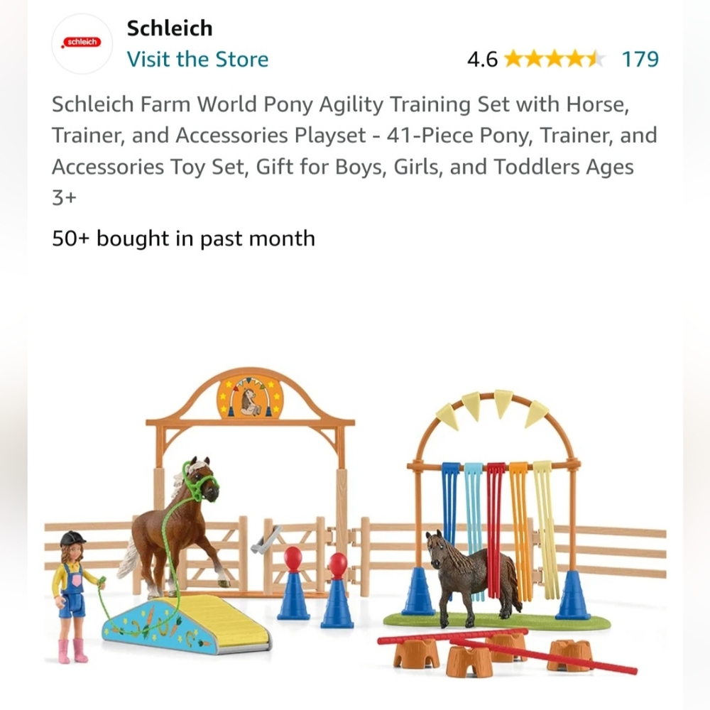 Schleich Pony Agility Training Set